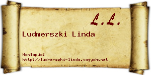 Ludmerszki Linda névjegykártya